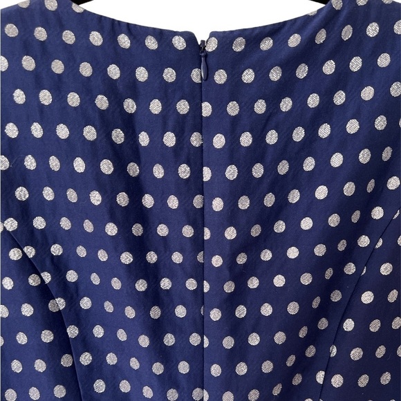 J.Crew Silver Polka Dot Dress (8) - Picture 6 of 7